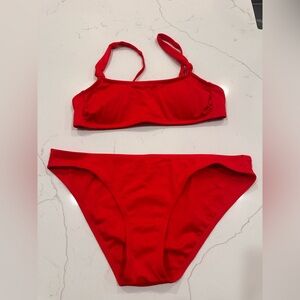 Red Bikini Swim Suit